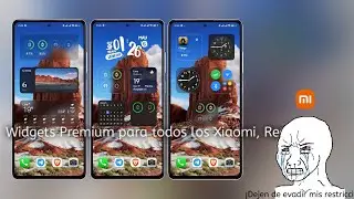 Obtén el widget de Reloj dinámico + Widgets premium para todos los Xiaomi Redmi, con este Backup.