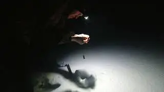 На хариуса в феврале. Ночная рыбалка.