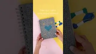 Stitch your thoughts with Yoobi’s Cross Stitch Journal 🧵✨#schoolsupplies #study #studymotivation