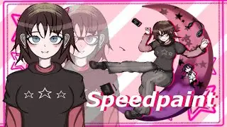 Self Danganronpa Sprite + Splash Art Speedpaint