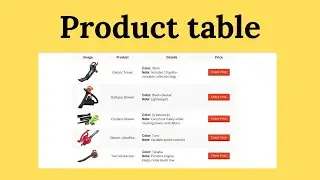 How to crate Free affiliate product table in just 3 minute -product table WordPress
