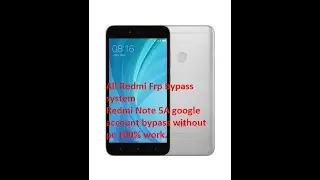Redmi Note 5A (MDG6) google account bypass without pc 100% work and all mi frp bypass