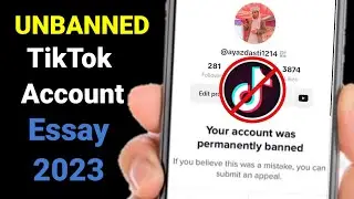 Unban Permanently Banned TikTok Account | How To Fix TikTok Banned Account