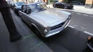 Mercedes Benz 230SL e um Bentley coupe Vídeo gravado em Paris, França, a famosa e maravilhosa pagoda