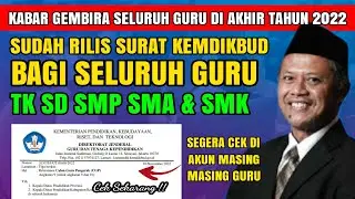 🔴ALHAMDULILLAH !! KABAR BAGI BAGI SELURUH GURU TK, SD, SMP & SMA DI AKHIR TAHUN 2022, SEGARA CEK