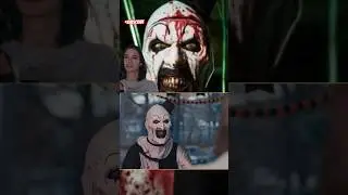 Art the Clown Treat or Treat at Allie’s house : Terrifier 2 (movie scene) #moviescene #scary
