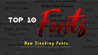 Top 10 Trending Lyrical Fonts for Edits | Lyrics Fonts Pack by VFXZANKIT