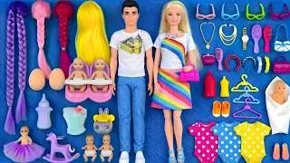 18 Minutes Satisfying with Unboxing Barbie Doll Pink Bedroom,Kitchen Collection Review Toys | ASMR 8