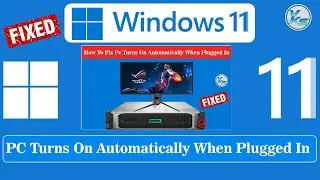 ✅ How To Fix PC Turns On Automatically When Plugged in (Hindi)