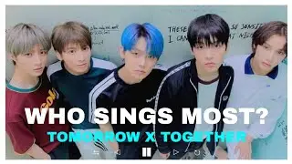TXT - WHO SINGS THE MOST? (TOP 3)