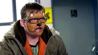 Spiderman or Bear? Bobby's not entirely happy with this face painting - Scot Squad series 2