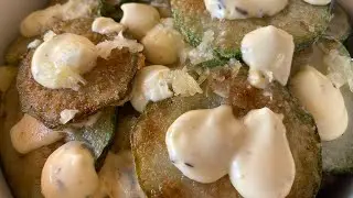 Кабачки із соусом Тартар та часничком.#кабачки #відеоукраїнською