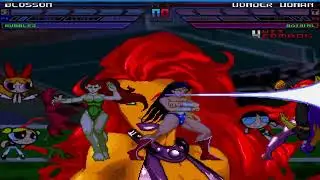 mugen powerpuff girls vs dc girls