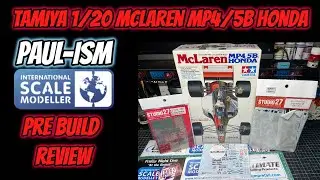 Tamiya 1/20 McLaren MP4/5b Honda Pre Build Review