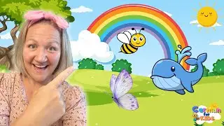 🌈 Regenbogenzauber: Entdecke die Farben, Zahlen und Tiere! | Lernen für Kleine | German for Kids 🎶