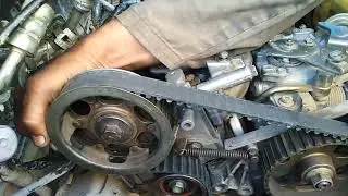 easy way to fix timing belt of 2c engine