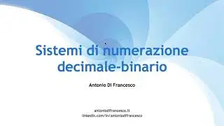Conversione decimale binario Esercizi - Concorso scuola - Lezioni di Informatica
