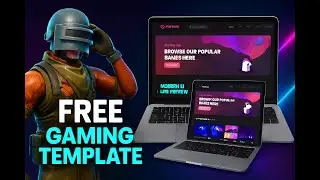 Create a Professional Gaming Website with HTML, CSS, and JavaScript | FREE Template