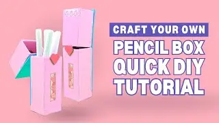 Make a Pencil Case in JUST Minutes with EASY DIY!