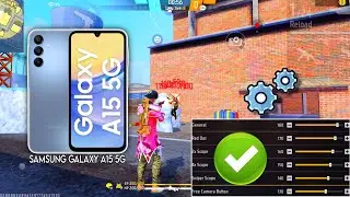 Samsung Galaxy A15 5G free fire sensitivity setting ⚙️ Samsung Galaxy A15 free fire headshot setting