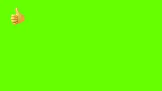Thumbs Up Emoji Green Screen 👍