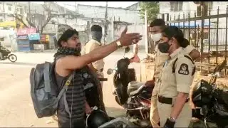 #Lockdown|Ganja Ke Nashe Chandrayan Gutta Flyover Ke Paas Police Walo'N Se Bajez  Karte @Tv31news