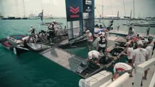 ORACLE TEAM USA Rudder Swap Just Minutes Before Friday's Start of the America's Cup Qualifiers