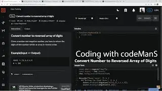 Codewars 8 kyu Convert Number to Reversed Array of Digits Javascript