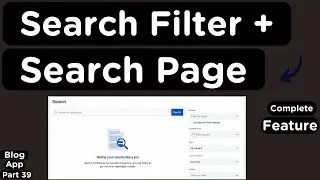 Add Search Filters and Create Search Page UI for a MERN Stack App
