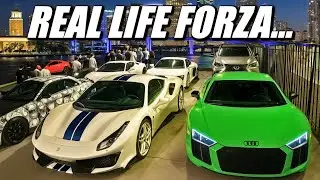 F1 Sounding Audi R8 and Supercars TERRORIZING Miami!