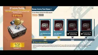 FREE 4000 RP Purchase | RP Activity Pack Royal Pass - Get Ready for PUBG Mobile