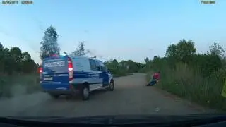 Перехват пьяного водителя без прав.