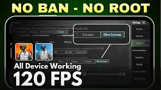 [No Root] Unlock 90 & 120FPS In BGMI New Update | 100% Working In All Android Phones
