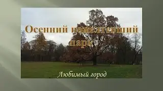 Любимый город Осенний пожелтевший парк