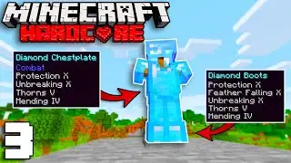 The Most OP Armour in HARDCORE Minecraft | Minecraft Hardcore 1.17 Episode 3