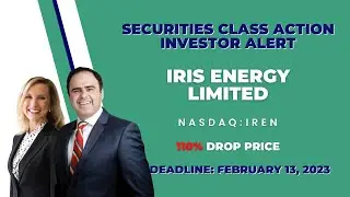 110% Collective Loss | IREN STOCK NEWS | Iris Energy Limited Securities Class Action Lawsuit #IREN