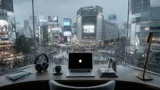 Deep Work Music | Shibuya, Tokyo Digital Workspace | Pure Focus for Productivity (3 Hours)
