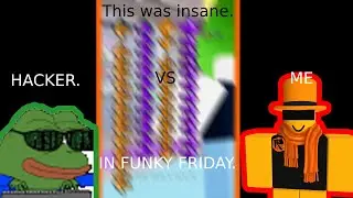1v1ing a Roblox HACKER in Funky Friday