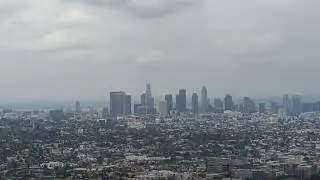 Quick View of Downtown Los Angeles from the Griffith Observatory
