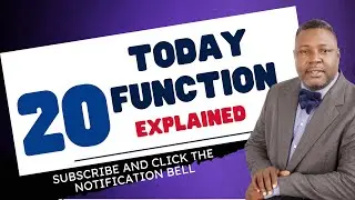 The TODAY Function in Excel - Explained!