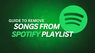 How To Remove A Song From A Spotify Playlist !