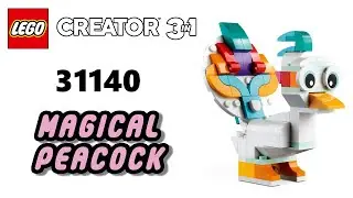 LEGO 31140 MAGICAL PEACOCK | LEGO Creator 3in1 3D Instructions