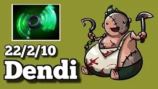 Dota 2 - Dendi Pudge MASTER Gank   - Dota 2 Leaderboards 2016 1080p60fps