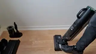 Test du nettoyage d'herbes sèches avec l'aspirateur Dreame M12