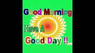 green screen HD screen 3Danimation effects background Good Morning Have A Good Day