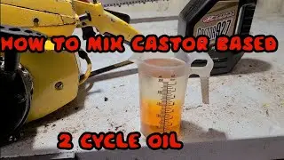 HOW TO MIX GAS AND CASTOR BASED 2 CYCLE OIL. TAZ 2 STROKE TECH TIP