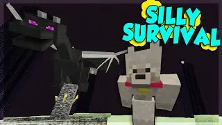 Minecraft Xbox Silly Survival [66] Dangerous Dragon Battle!!!