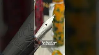 Is the nib bent or is it a fude nib fountain pen?