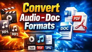 How to Convert Any Video formats Free |  Convert Any audio formats |  Convert Any document formats