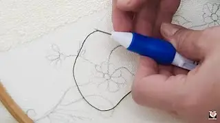Como bordar com agulha mágica - Ideia p/Dia dos pais - passo a passo.